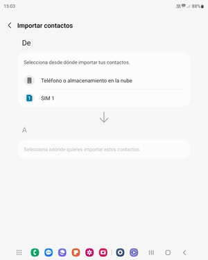Seleccione SIM 1 o SIM 2