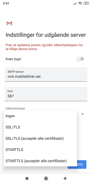 Vælg Ingen