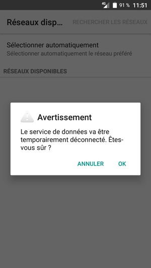 Sélectionnez OK