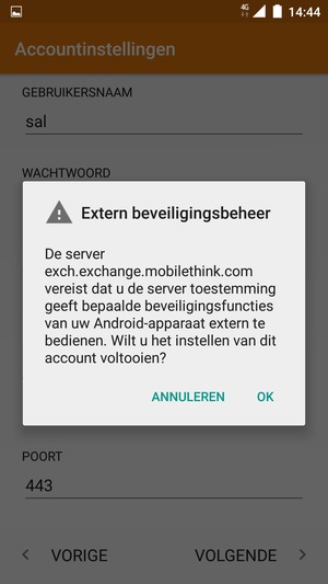 Selecteer OK