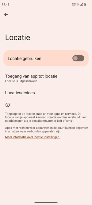 Schakel Locatie gebruiken uit
