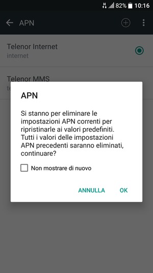 Seleziona OK