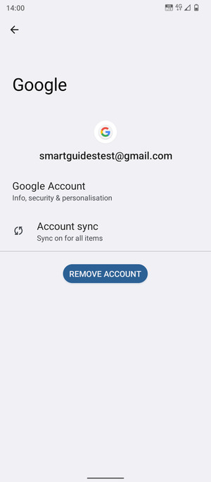 Select Account sync