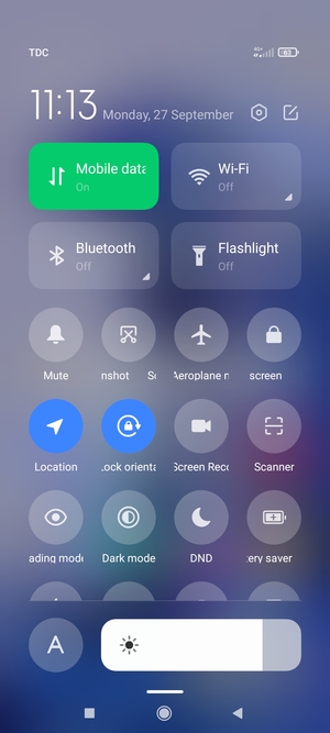 Select Auto brightness