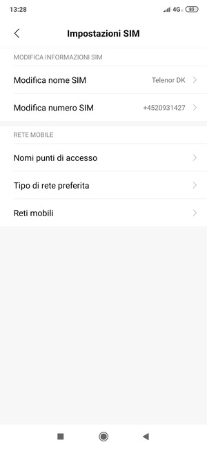 Seleziona Nomi punti di accesso