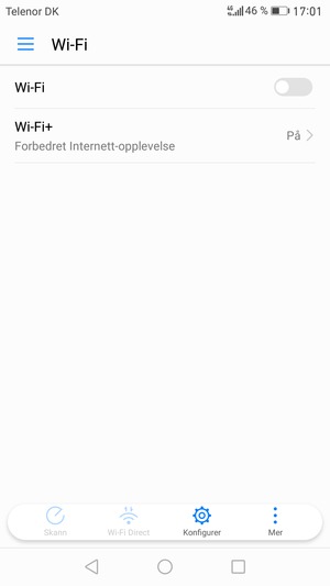 Slå på Wi-Fi