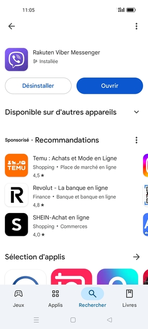 Sélectionnez Ouvrir