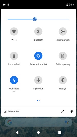 Slå Batterisparing på