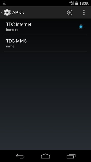 Select the Menu button