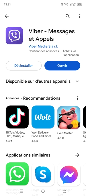Sélectionnez Ouvrir