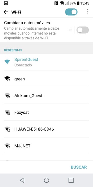 Ahora está conectado a la red Wi-Fi