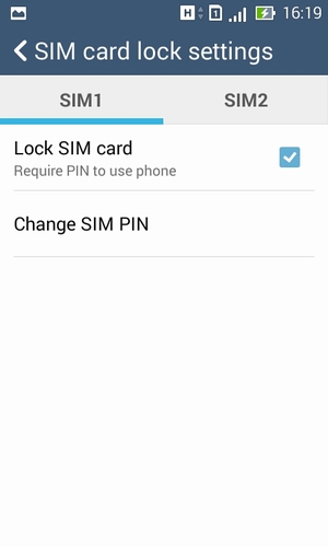 Select the SIM card and select Change SIM PIN