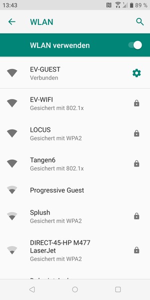 Sie sind nun mit dem WLAN-Netzwerk verbunden