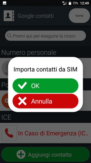 Seleziona OK