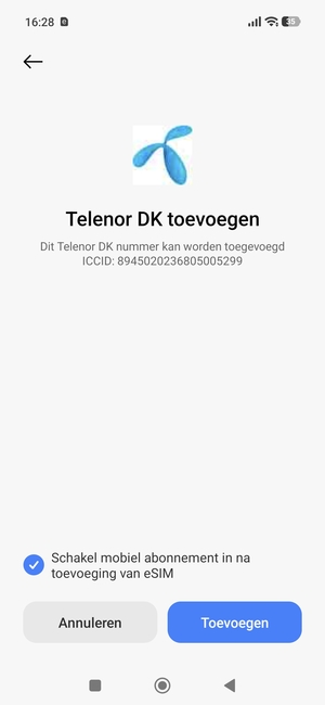 Selecteer Toevoegen