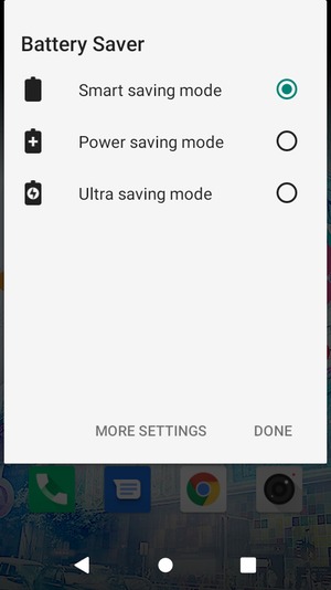 Select your preferred option and select DONE