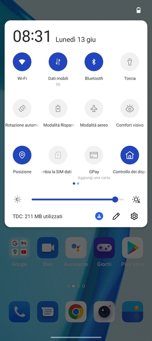 Disattiva Wi-Fi e Bluetooth