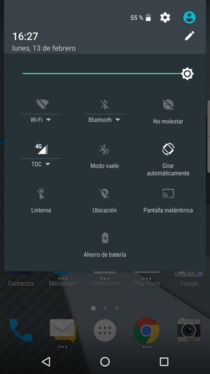 Ajuste el brillo al nivel requerido