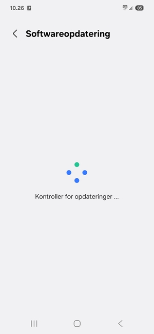 Afvent at søgningen er afsluttet