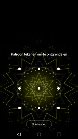 Uw telefoon is nu beveiligd met een schermvergrendeling
