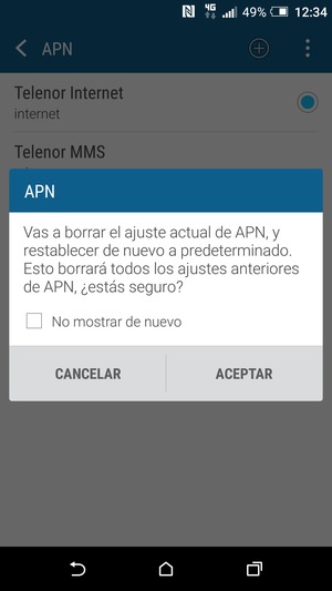 Seleccione ACEPTAR