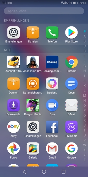 Wählen Sie E-Mail