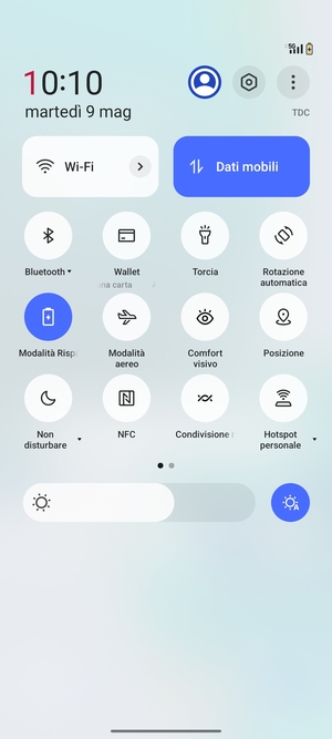 Attiva Modalità Risparmio energetico