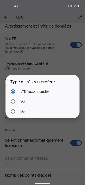 Sélectionnez votre option préférée