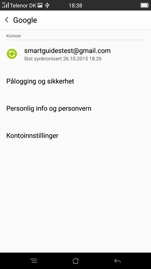 Velg kontoen din
