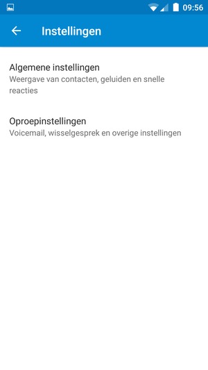 Selecteer Oproepinstellingen