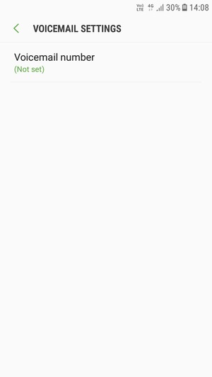 Select Voicemail number
