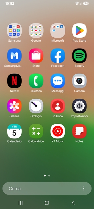 Seleziona Impostazioni