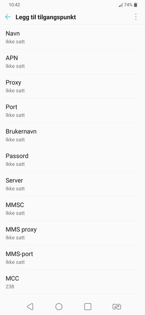 Skriv inn MMS-informasjon