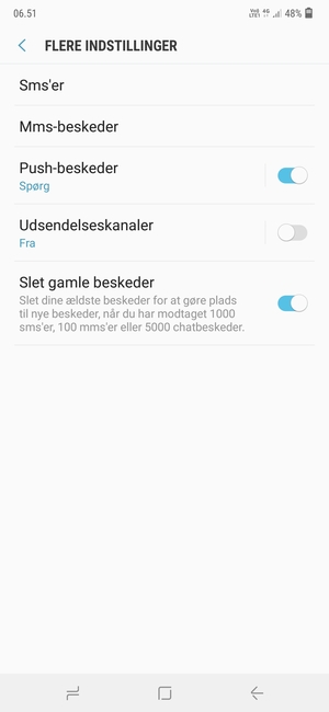 Vælg Sms'er