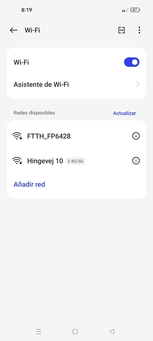 Seleccione la red inalámbrica a la que desea conectarse