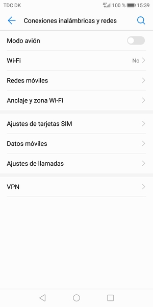Seleccione Redes móviles