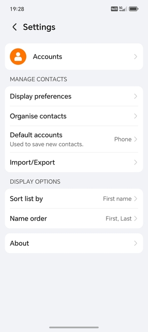 Select Import/Export