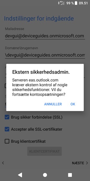 Vælg OK