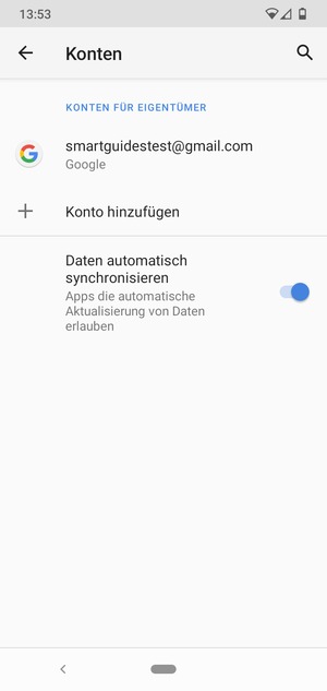 Wählen Sie Ihr Google Konto