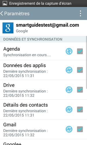 Vos informations seront synchronisées
