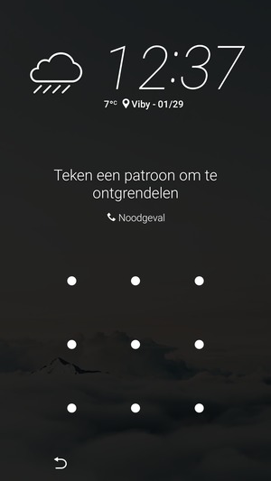 Uw telefoon is nu beveiligd met een schermvergrendeling.