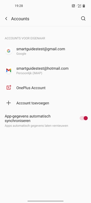 Selecteer uw Google-account