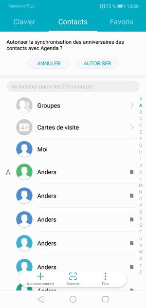 Sélectionnez Plus