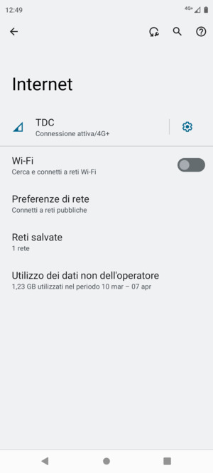 Attiva Wi-Fi