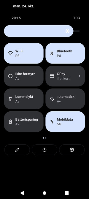 Slå av Wi-Fi og Bluetooth