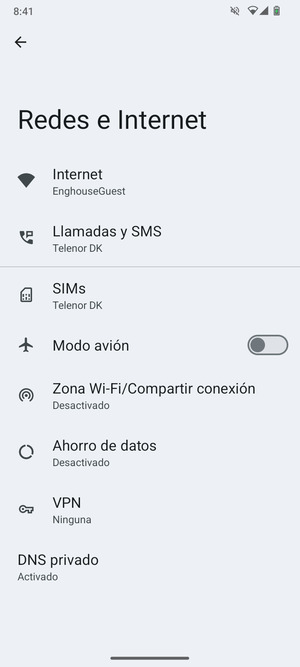 Seleccione Zona Wi-Fi/Compartir conexión