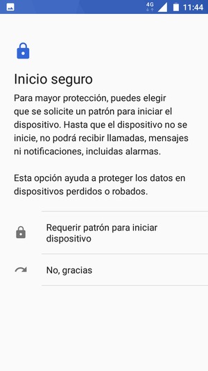 Seleccione la opción deseada