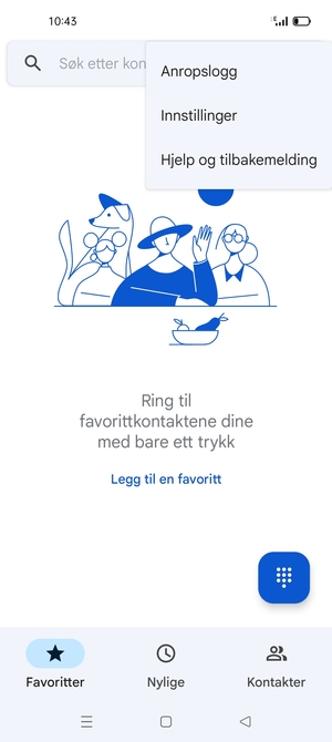 Velg Innstillinger
