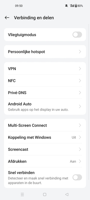 Selecteer Persoonlijke hotspot