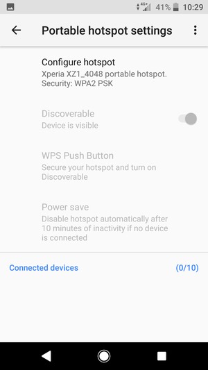 Select Configure hotspot